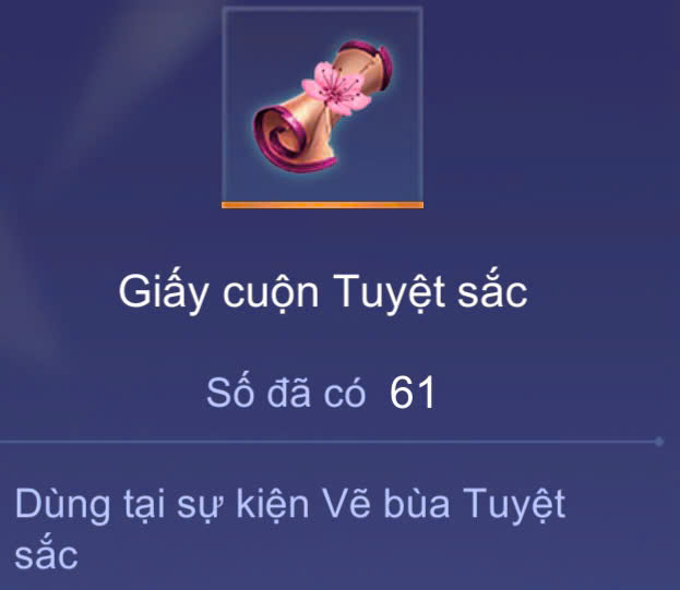 Random Acc 6x Giấy Tuyệt Sắc